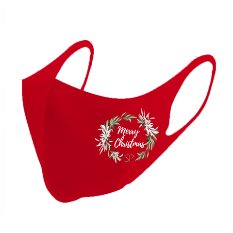 red christmas face mask