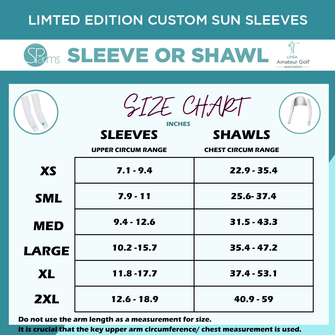 1 x Sun Protection Shawl (Limited Edition LPGA Amateur Golf Custom Logo)